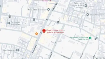 Location of Karyaco Coworking space Co-Working space in Thaltej, Ahmedabad - Image 289937